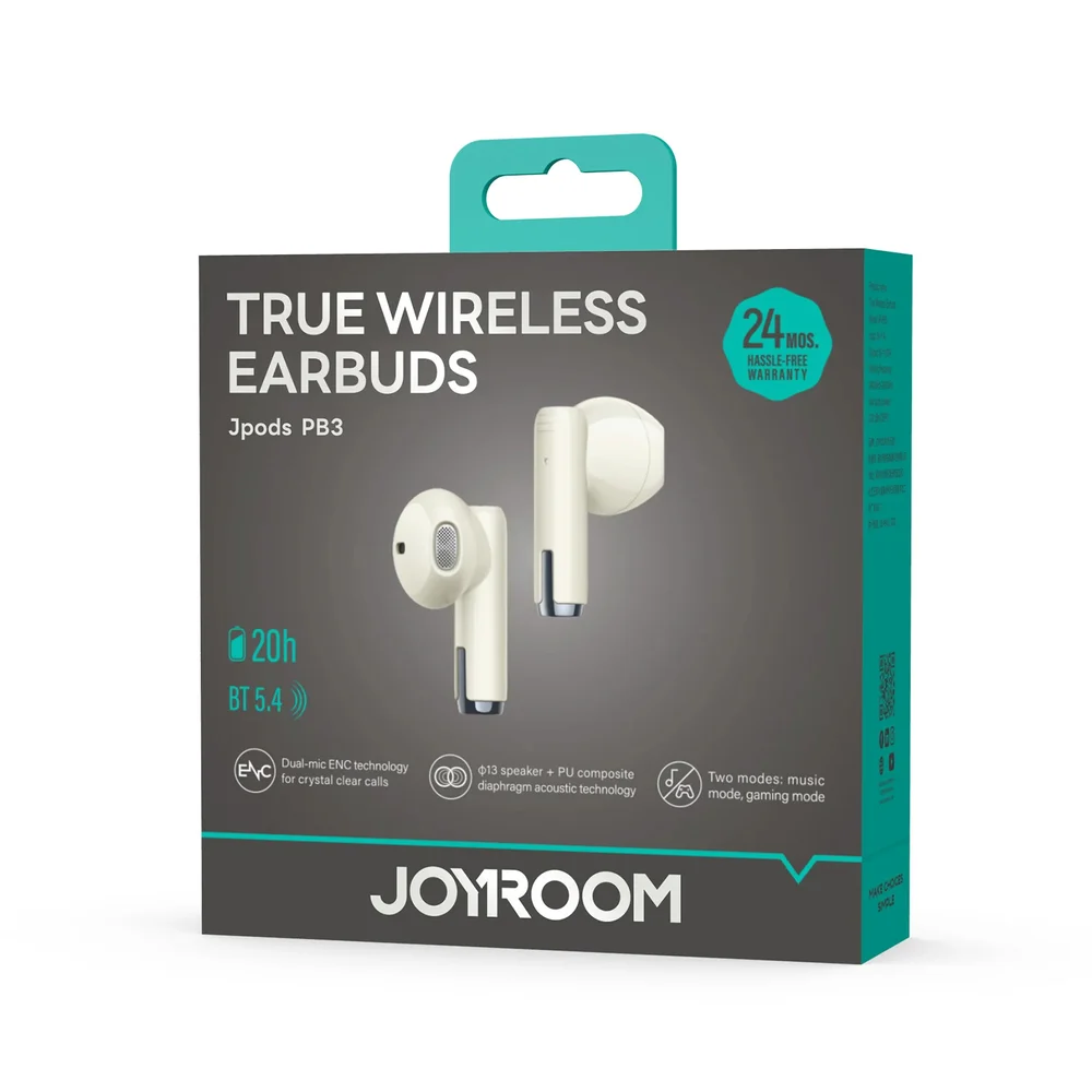 Kablosuz kulaklık Joyroom JR-PB3, bej