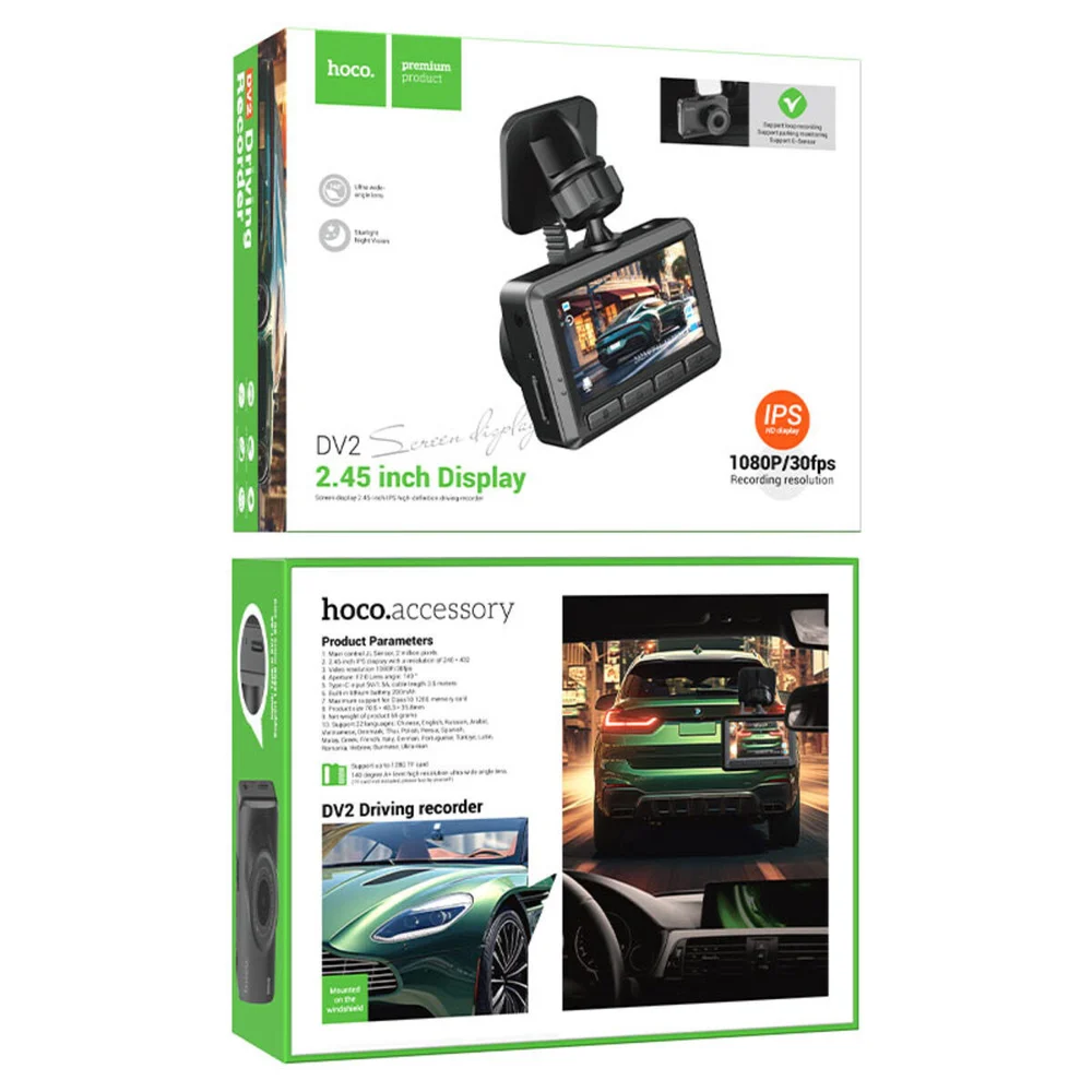 Dash Cam Hoco DV2 2.45