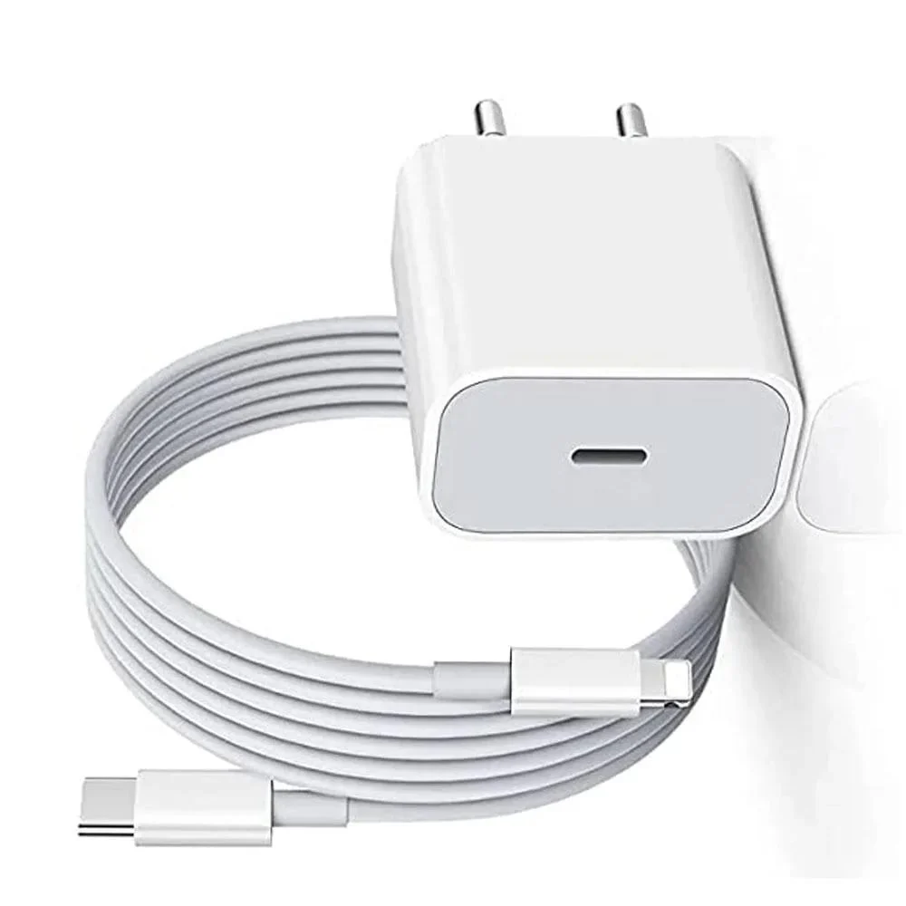 Ağ Renkli No Brand 20W Type-C + Lightning USB Kablosu ile Ağ Şarj Cihazı