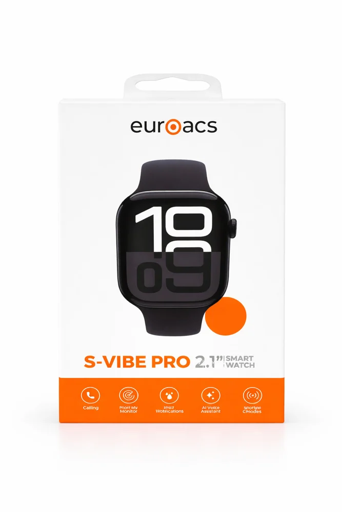 Ağıllı saat Euroacs S-Vibe Pro Black. - 2