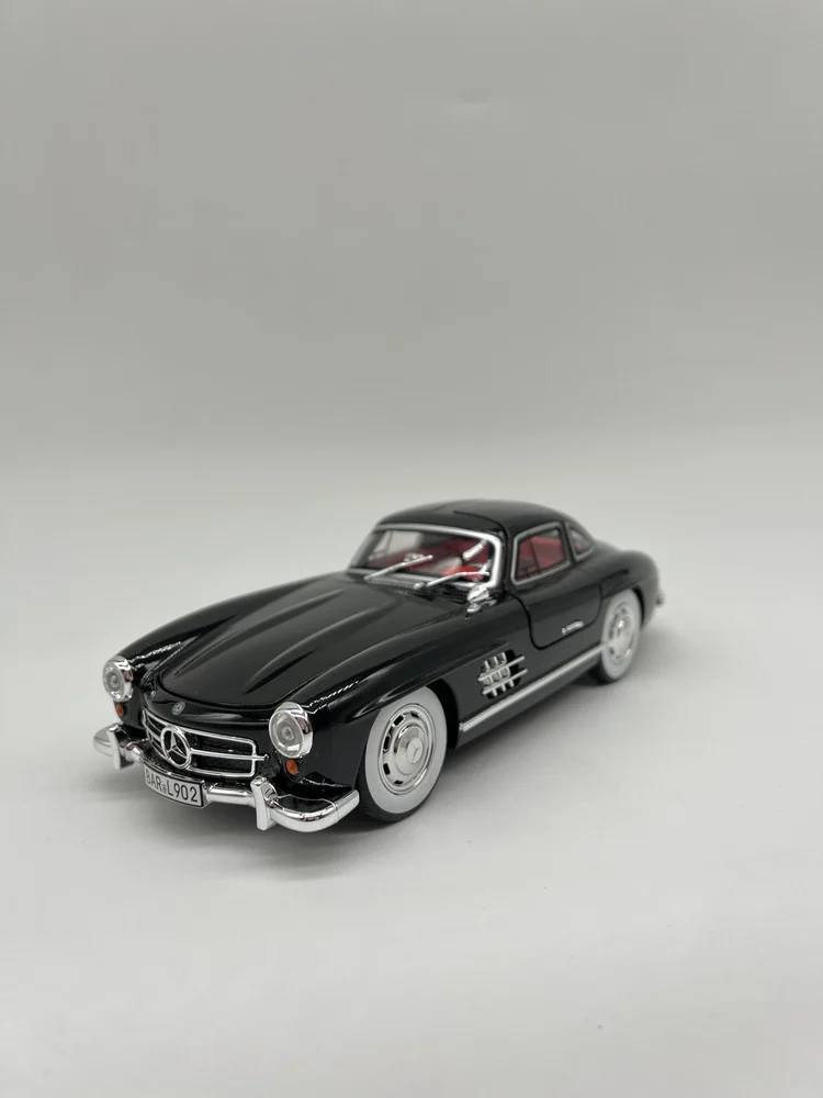 Toy Car Mercedes Benz 300SL, Metal, Black, 12 years