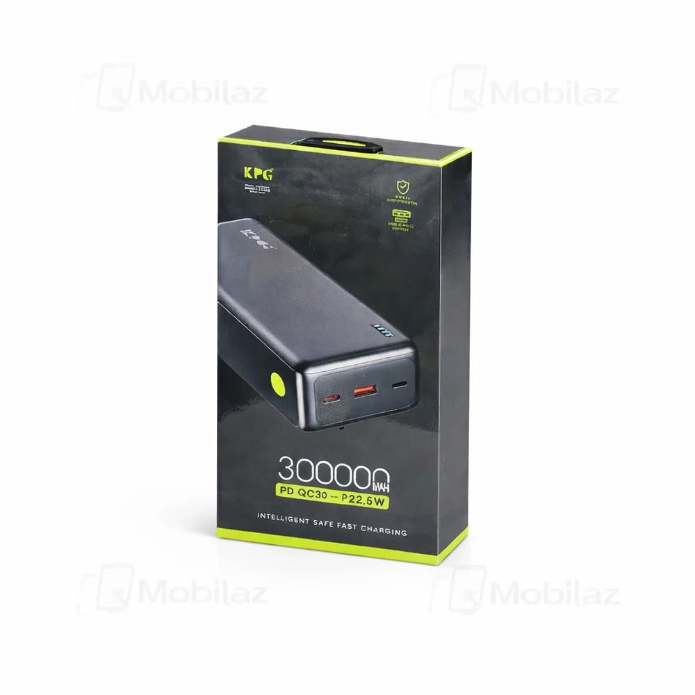 External Battery KPG 30000mAh PD QC3.0 22.5W with Cable