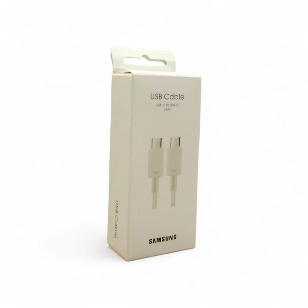 USB Kablosu No Brand Type-C - Type-C, 5A, 1m, beyaz