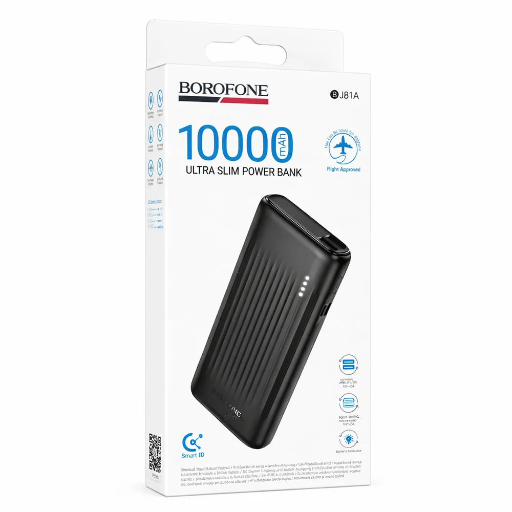 External Power Bank Borofone BJ81A 10000mAh, Black