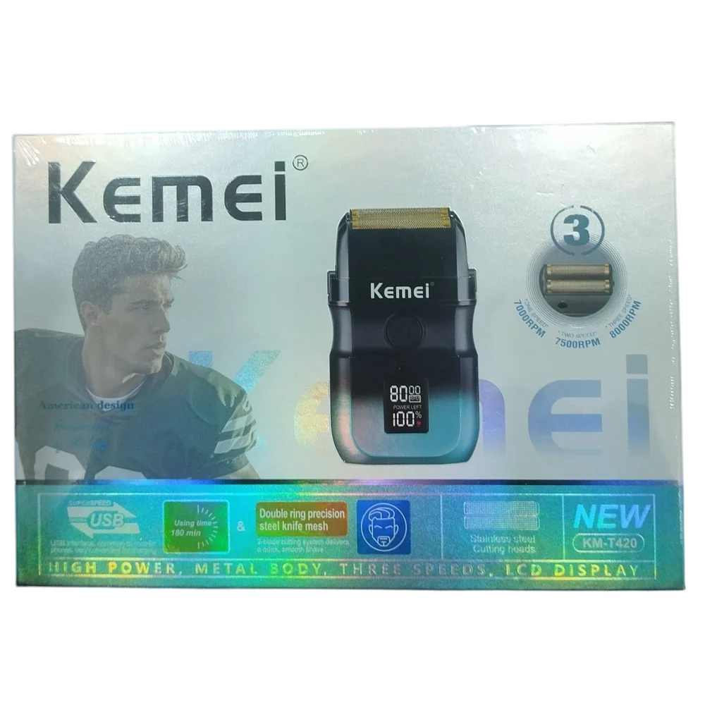 Electric Shaver Kemei T420 - 2