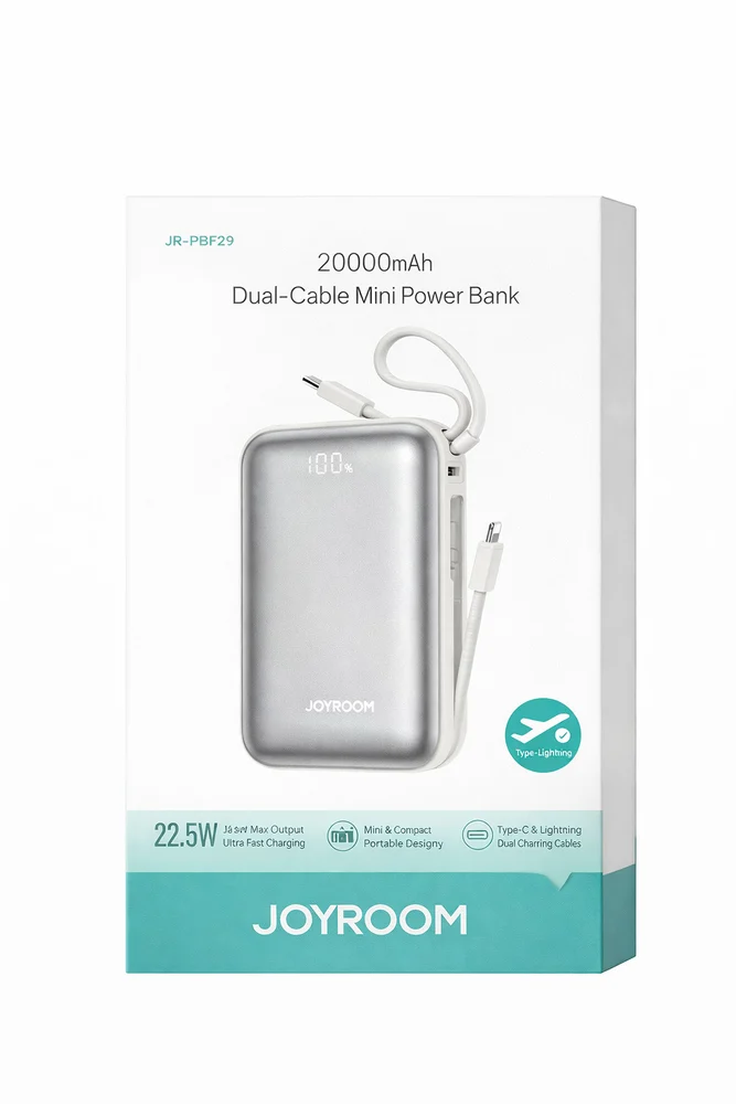 Внешний аккумулятор JOYROOM JR-PBF29 2 Dual-Cable Mini Power Bank JDCP