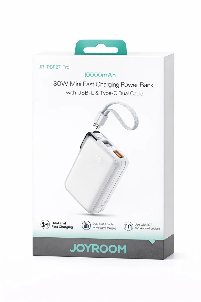 External Battery Joyroom JR-PBF27 Pro 10000mAh 30W White