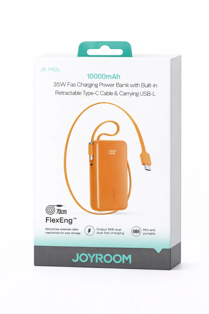Dışarı taşınabilir batarya Joyroom JR-PR2L 10000mAh 35W Turuncu