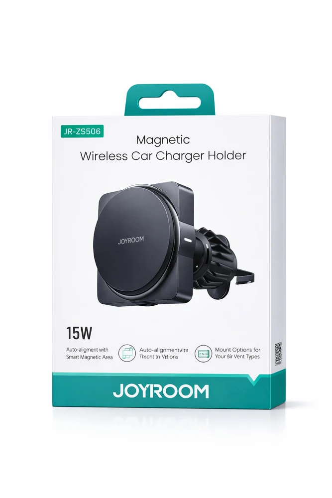 Avtomobil üçün telefon tutacağı simsiz enerji toplama ilə Joyroom JR-ZS506 Magnetic