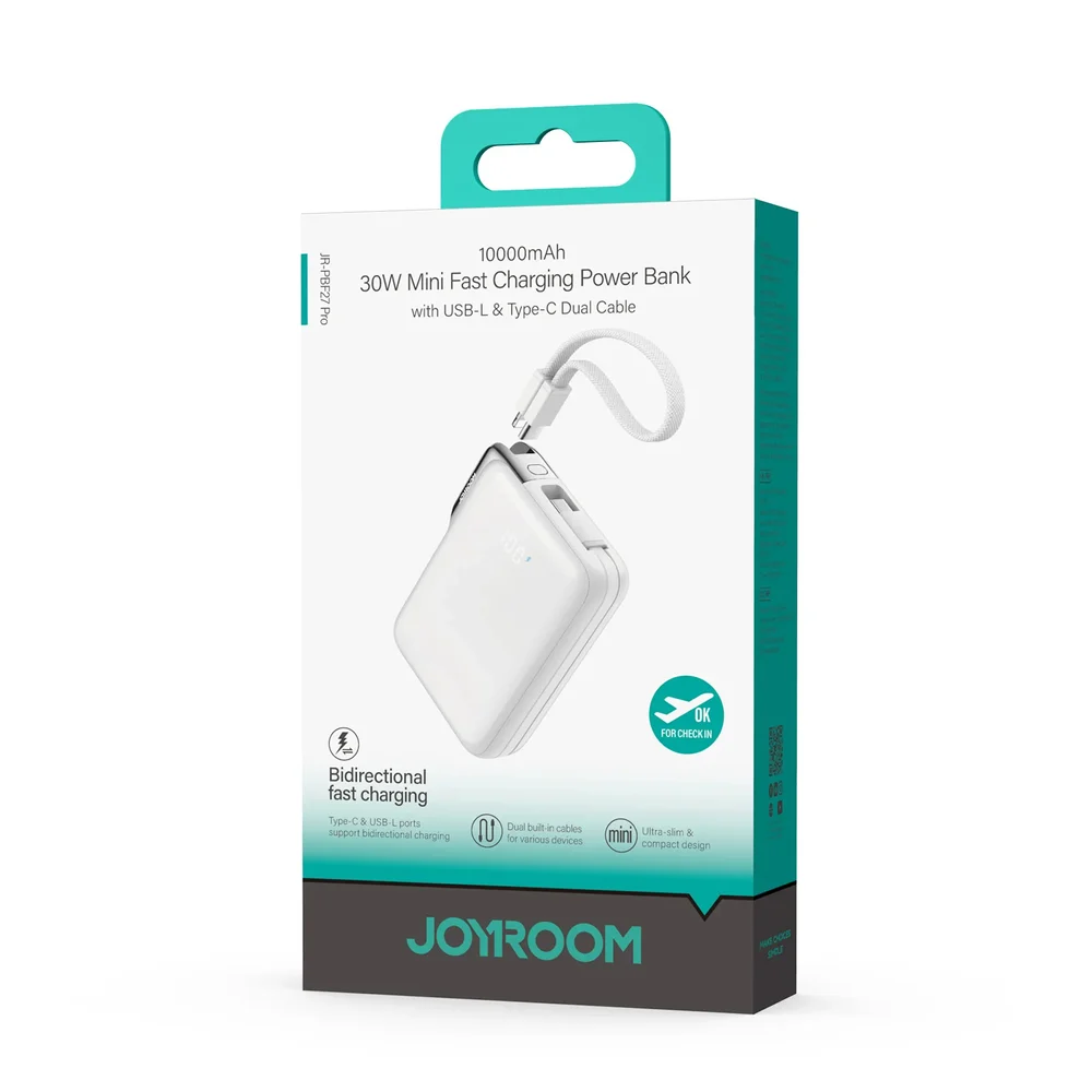 Joyroom JR-PBF27 Pro 10000mAh Powerbank, 30W - 2