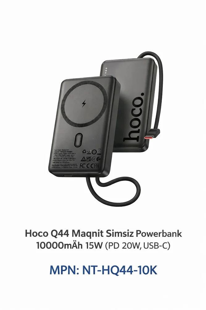 Внешний аккумулятор Hoco Q44 Powerbank 10000mAh 15W PD 20W, USB-C