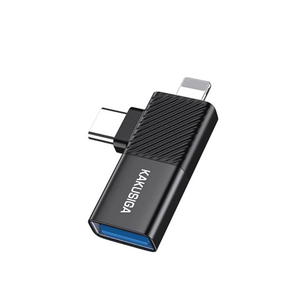 Kakusiga KSC-1410 USB'den Lightning-Type-C 2in-1 Adaptör - 2