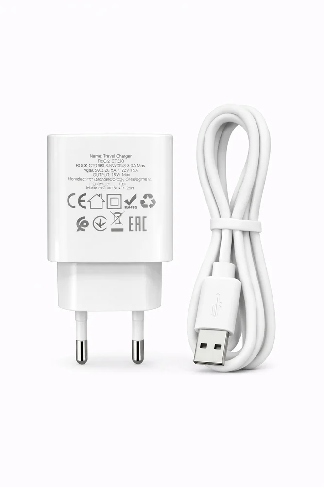 Network Power Adapter Hoco C109A QC3.0 Fast Safe Charger Set - 2