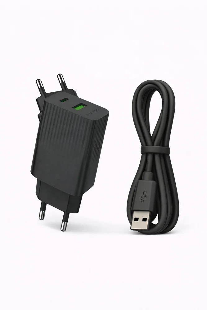 Ağır Şarj Cihazı Borofone BAS76A USB-C USB-A Şarj Seti - 2