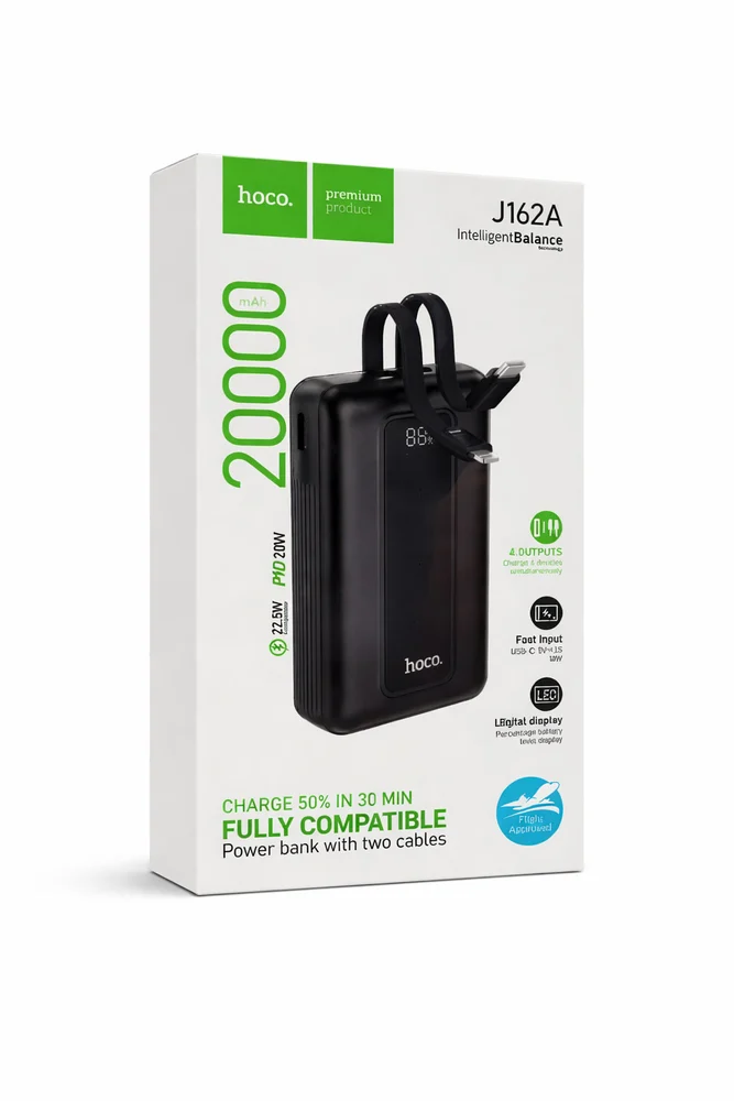 Portable Battery Hoco J162A 20000 mAh Black - 2