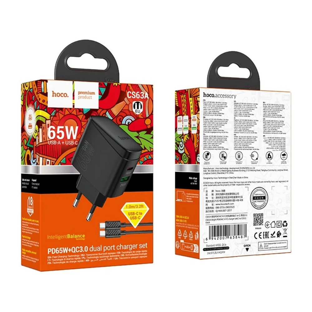Adapter Hoco CS63A Siyah - 4