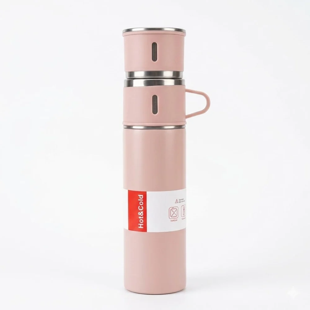 Thermos 3957, Stainless Steel, Pink, 500 ml