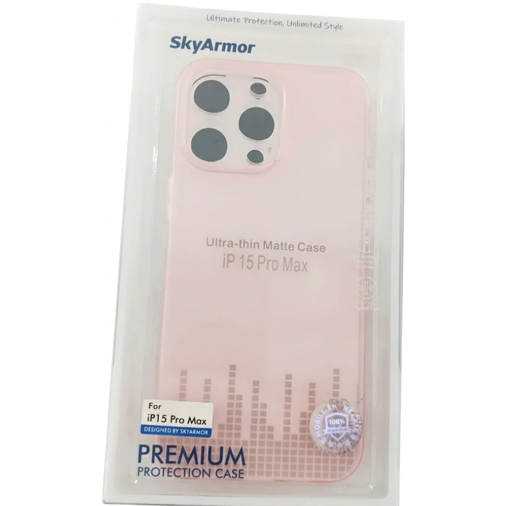 Чехол SkyArmor для Apple iPhone 15 Pro Max Розовый