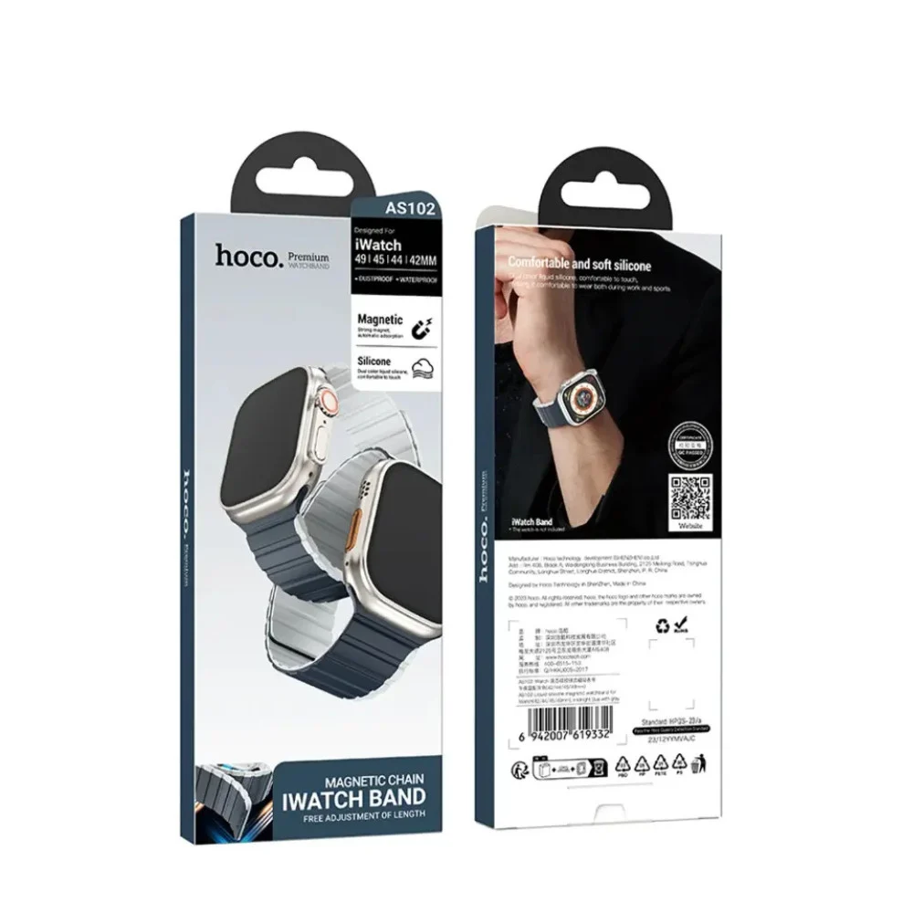 Hoco AS102 Watch Strap, Blue, Silicone - 2
