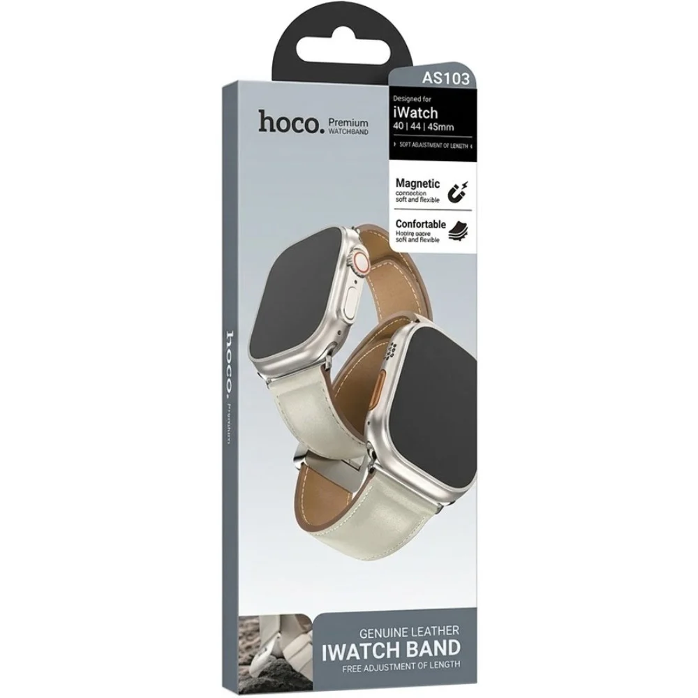 Hoco AS103 Watch Strap, Synthetic Leather, Green
