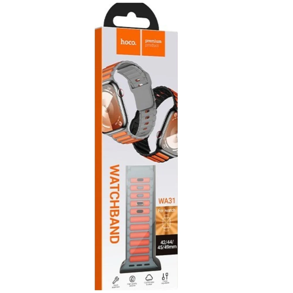 Hoco WA31 Watch Band, Silicone, Orange