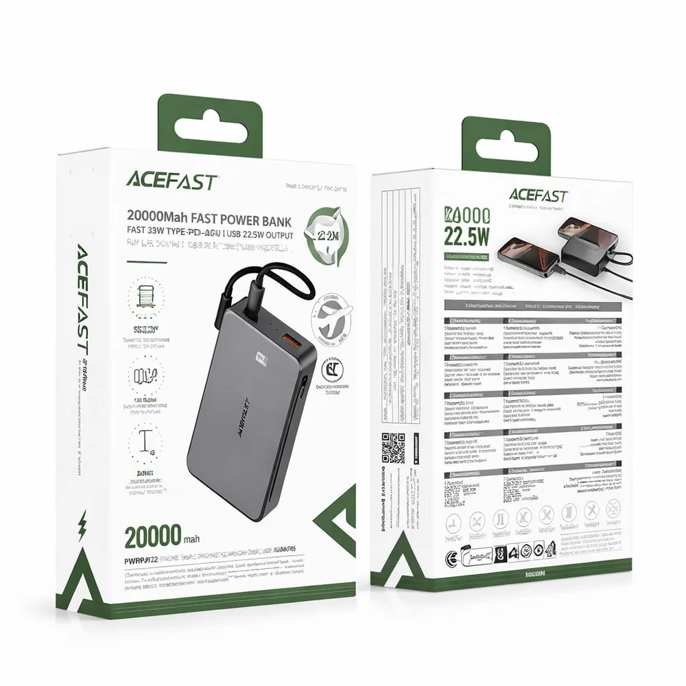 Acefast External Battery 20000 mAh 22.5W