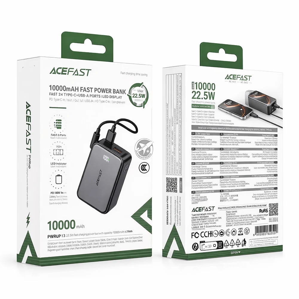 Acefast M28 External Battery 10000 mAh 22.5W