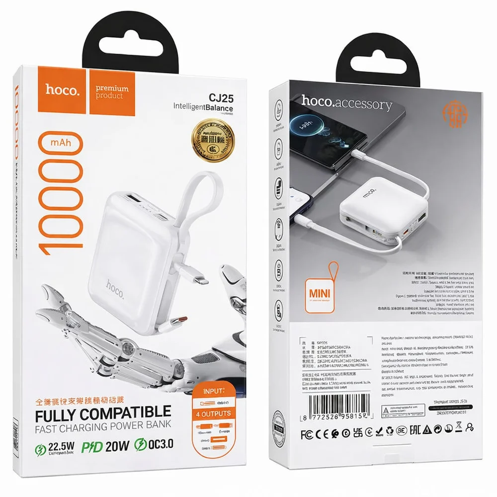 Xarici akkumulyator Hoco CJ25 10000 mAh 22.5W