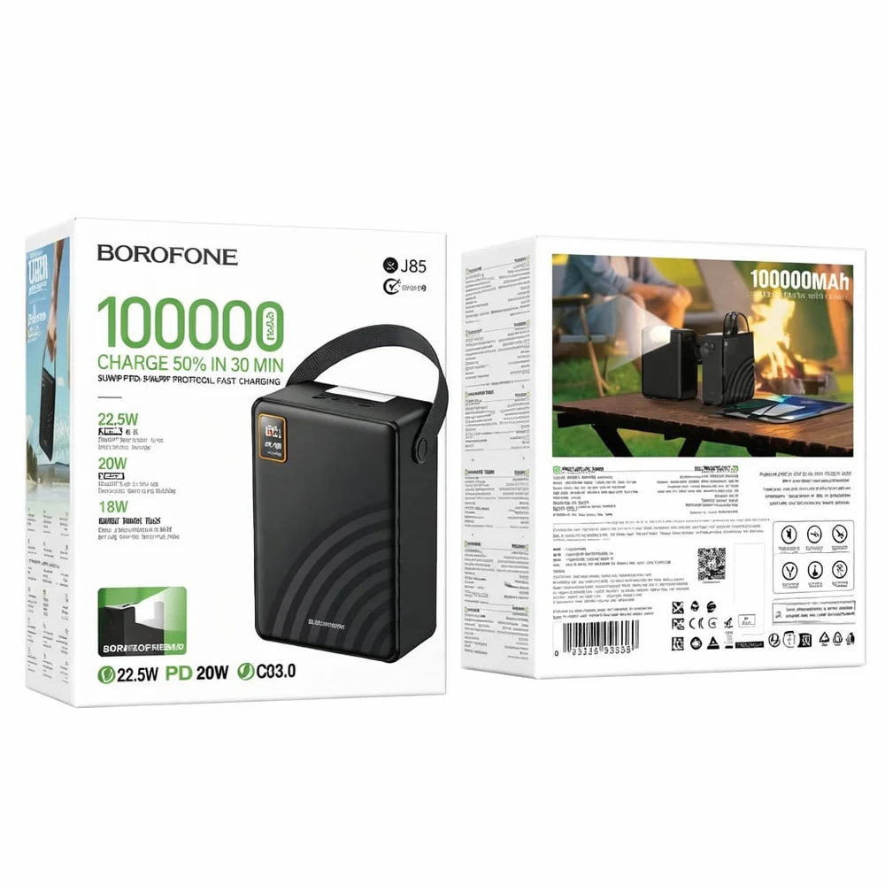Dış güç kaynağı Borofone BJ85 100000 mAh