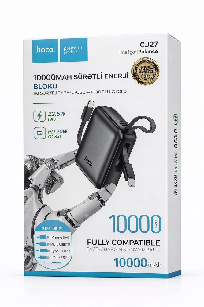 Dış pil Hoco CJ27 10000 mAh Siyah - 2