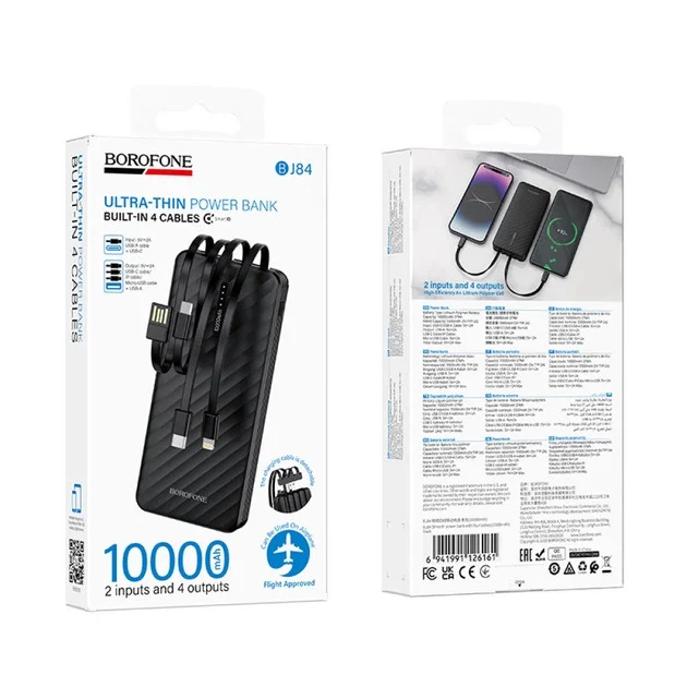 Xarici akkumulyator Borofone BJ84 10000 mAh Black
