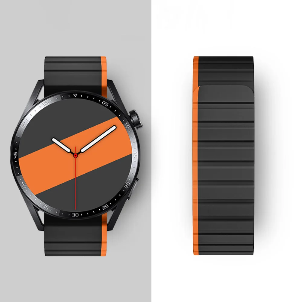 Watch strap Hoco WH08, orange/black