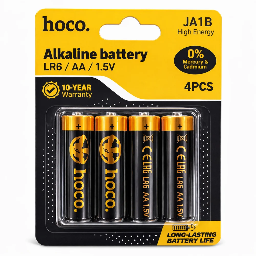 Batareya Hoco JA1B Alkaline AA LR6, 4 əd