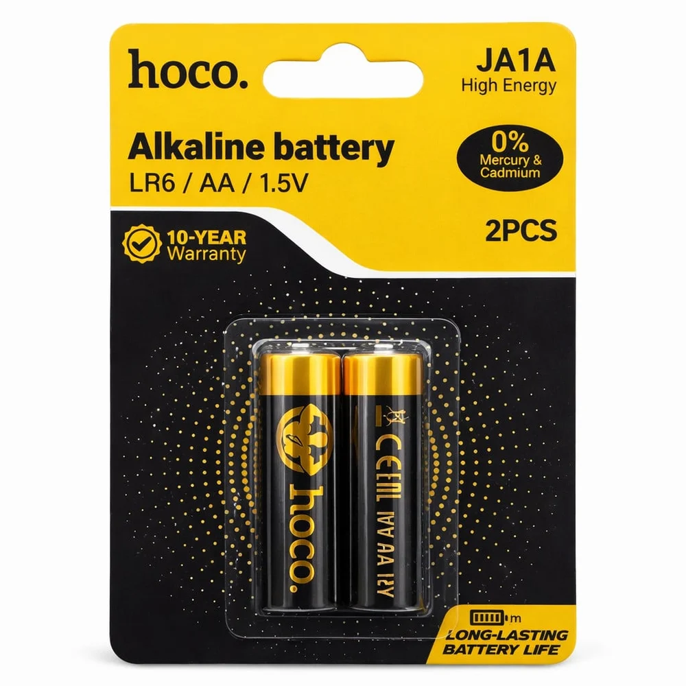 Pil Hoco JA1A Alkalin AA LR6, 2 adet