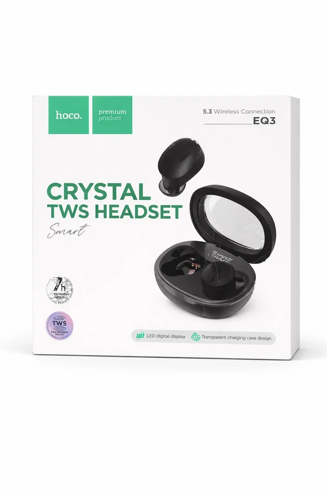 Hoco EQ3 Wireless Earbuds, Black