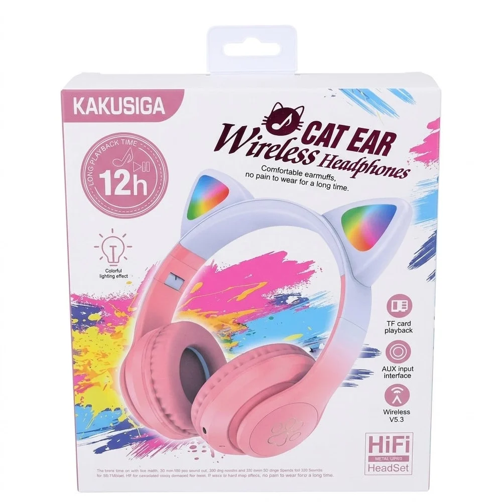 Wireless Headphones Kakusiga KSC-1118 Pink - 3
