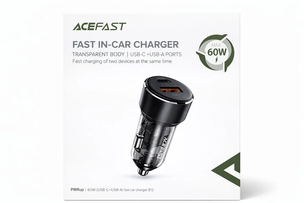 Автомобильный адаптер питания Acefast B12 60W
