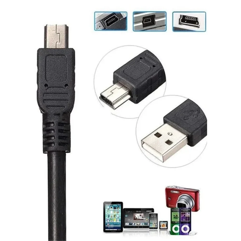 USB кабель No Brand USB to Mini USB, 1.5 m - 2