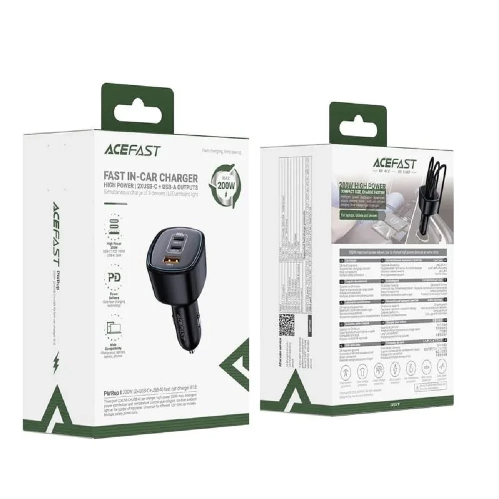 Araç şarj cihazı Acefast B18 200W - 6