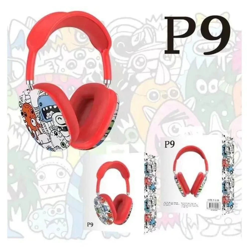 Wireless Headset P9, Red - 3