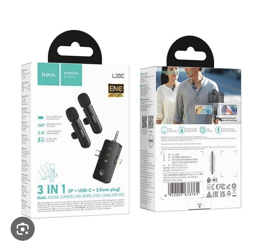 Lapel Microphone Hoco L20C