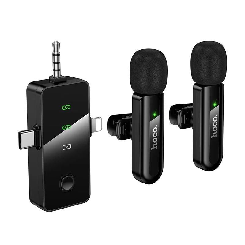 Петличный микрофон Hoco L20C Black