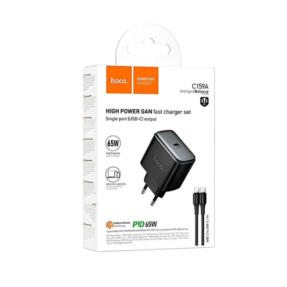 Network Power Collection Device Hoco C159A Black - 2