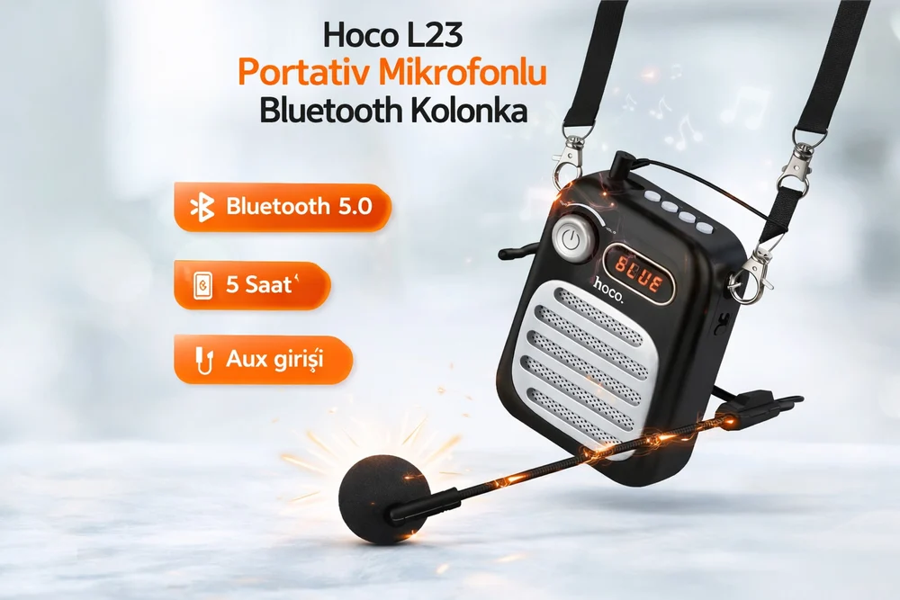 Wireless Speaker Hoco L23 Bluetooth Black - 2