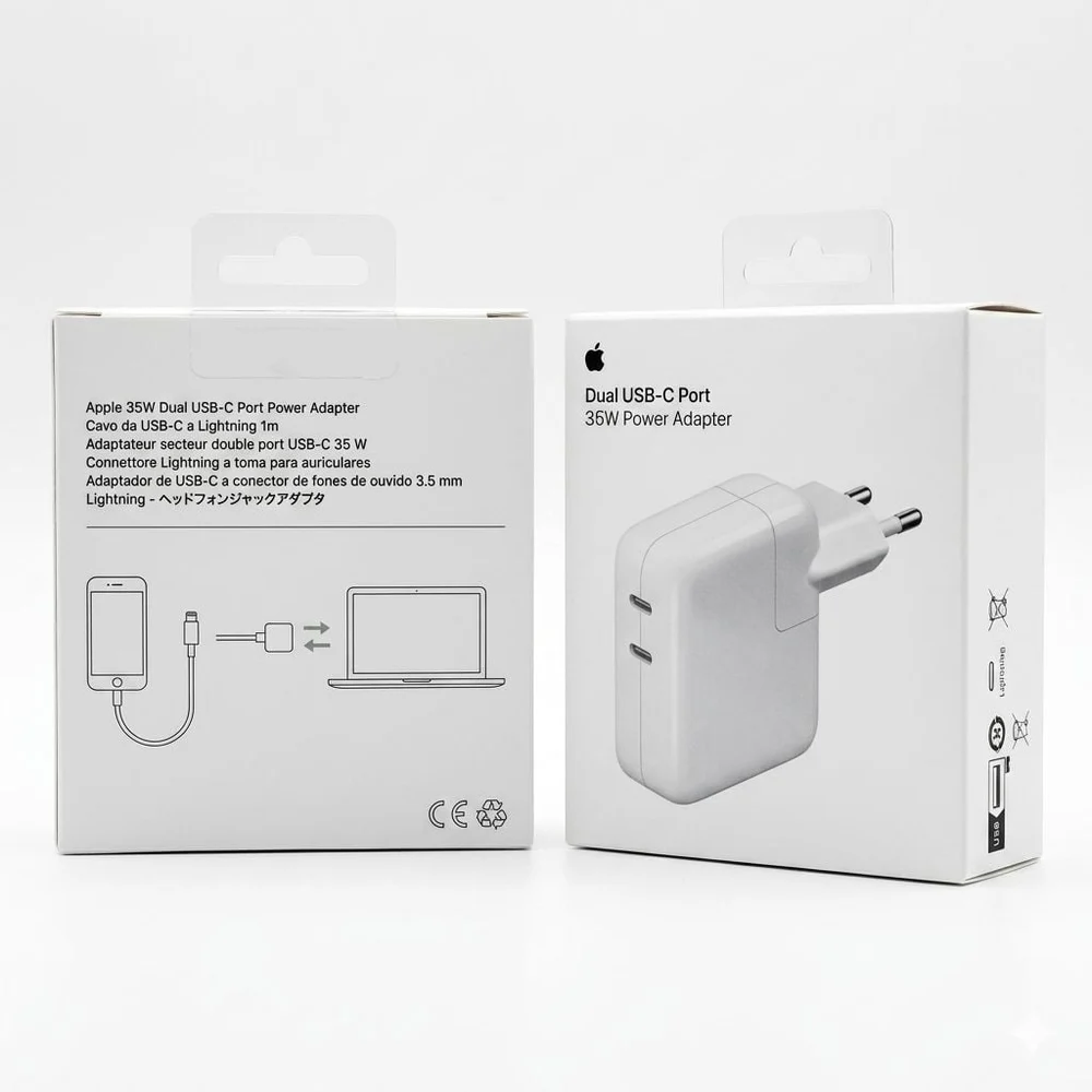 Adapter 35W Dual USB-C Port Power MW2K3ZM/A - 4