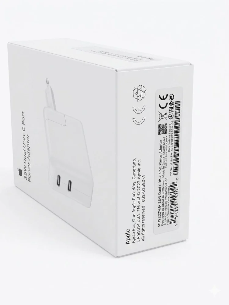 Adapter 35W Dual USB-C Port Power MW2K3ZM/A - 5