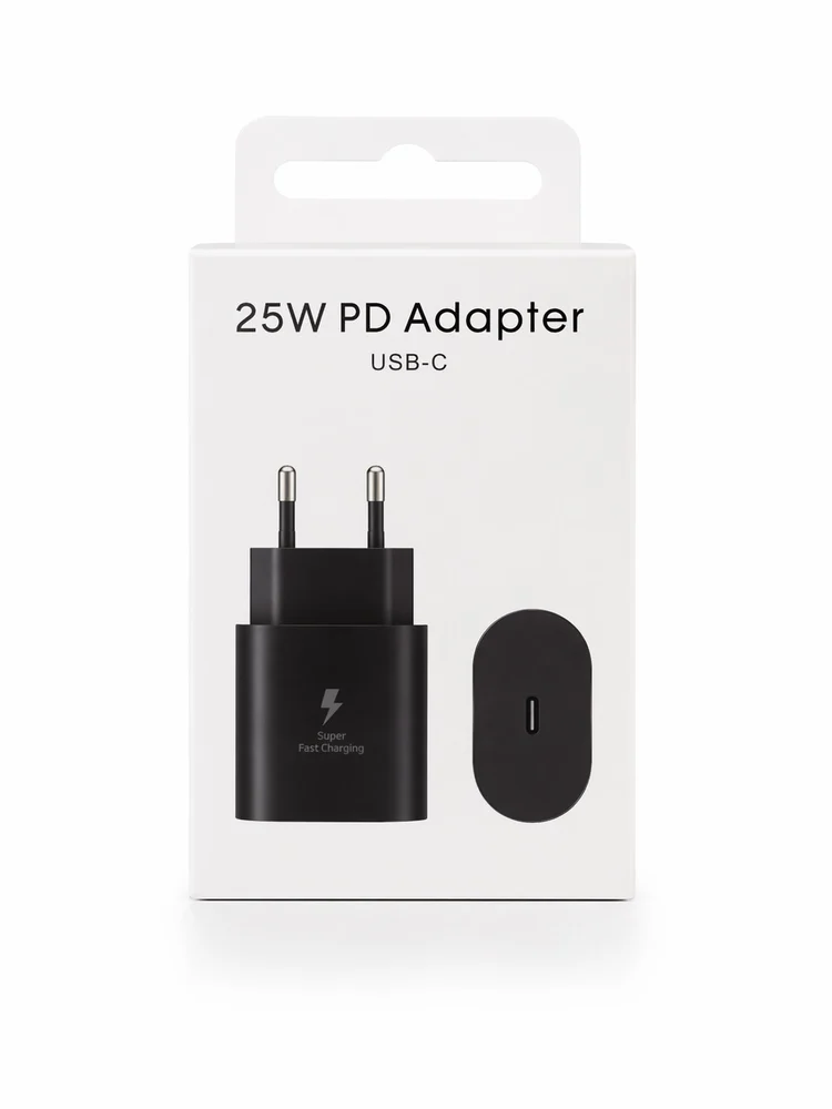 Adapter USB-C 25W PD Siyah.