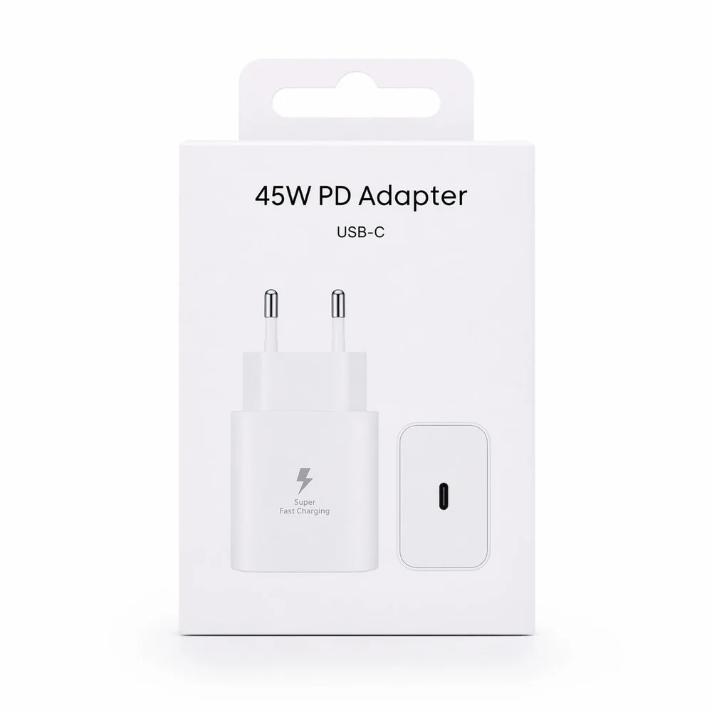 Adapter USB-C 45W PD Beyaz.