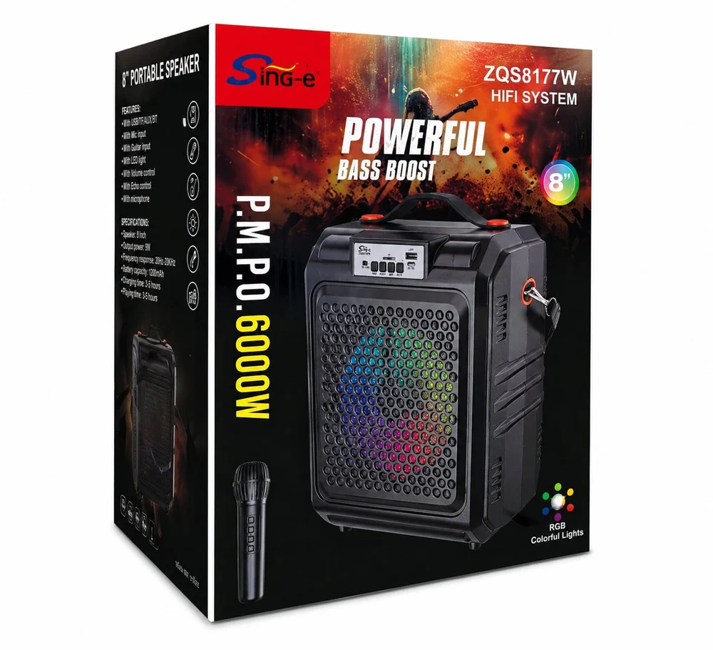 Portable Speaker Sing-E ZQS8177W - 3