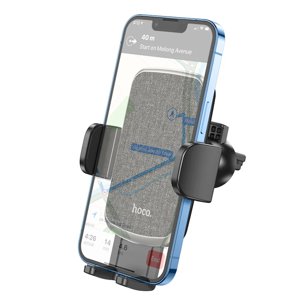 Araba için telefon tutacağı Hoco CA94 Polaris, Siyah - 4
